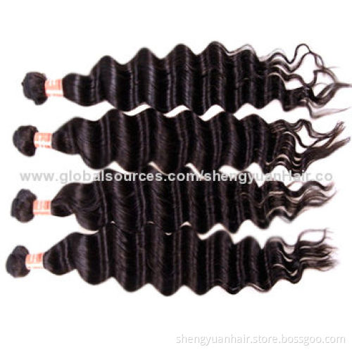 5A Grade Top Quality 100% Peruvian Hair Extension, Can be Dyed in Various Colors